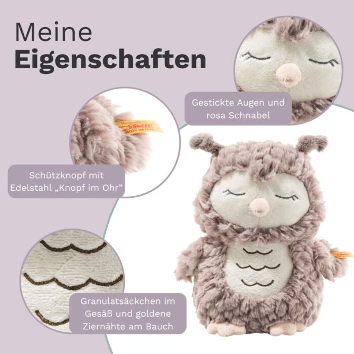 Steiff Kuscheltier Ollie Eüßes Stofftier, Jungen, Mädchen & Babys ab 0 Monaten, Friends, Plüschtier 23 cm, Beige – Bild 5