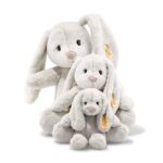 Steiff Hoppie Hase m hellgrau, Plüschtier Hase mit Schlappohren, Soft Cuddly Friends, flauschiges Stofftier zum Kuscheln – Bild 5