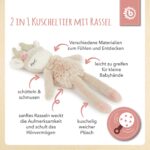 Bieco Kuscheltier Reh Ella mitassel | Baby Kuscheltier ab 0 Monate Stofftier Baby Plüschtier Reh rentier – Bild 6
